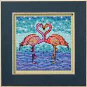 Laurel Burch by Mill Hill - Flowering Flamingos THUMBNAIL