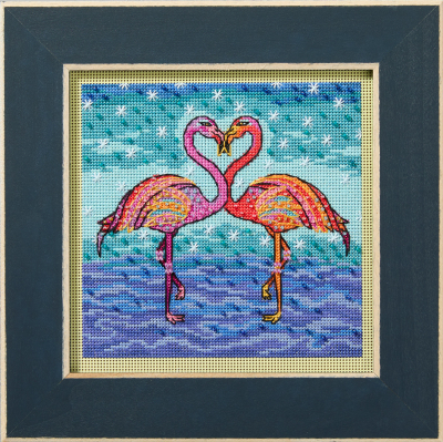 Laurel Burch by Mill Hill - Flowering Flamingos MAIN