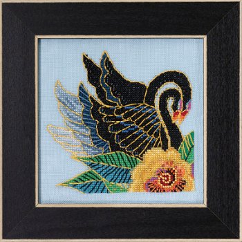 Laurel Burch by Mill Hill - Black Swans MAIN