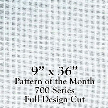 28ct Opalescent/White Lugana Banner Cut (9" x 36") - POM 700 Series Stitched As One Design MAIN