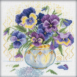 RTO Cross Stitch Kit - Pansies MAIN