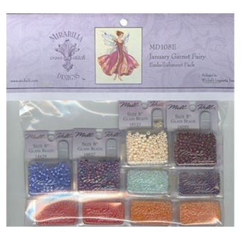 Mirabilia Designs - January's Garnet Fairy Embellishment Pack MAIN