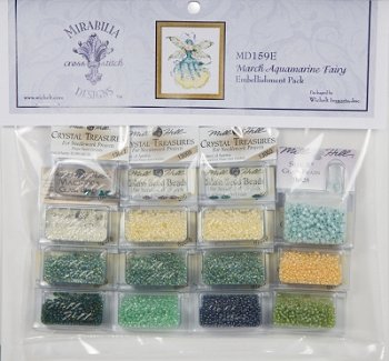 Mirabilia Designs - March Aquamarine Fairy Embellishment Pack MAIN