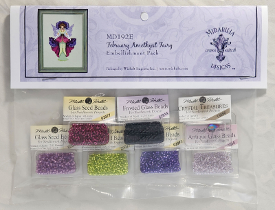 Mirabilia Designs - February Amethyst Fairy Embellishment Pack MAIN