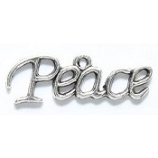 Peace Charm - Silver THUMBNAIL