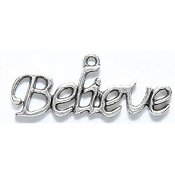 Believe Charm - Silver THUMBNAIL