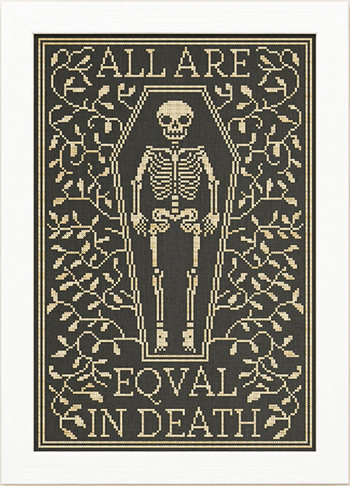 Modern Folk Embroidery - All Are Equal In Death MAIN