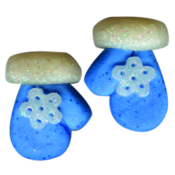 Magnets - Snowmen of the Month - January Blue Mittens MAIN
