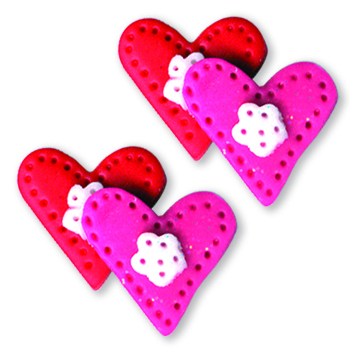 Magnets - Snowmen of the Month - February Hearts, Set of 2 MAIN