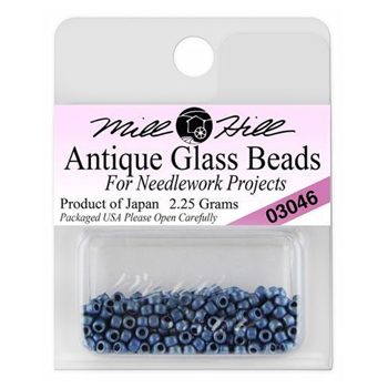 Mill Hill 03046 Matte Cadet Blue Antique Seed MAIN