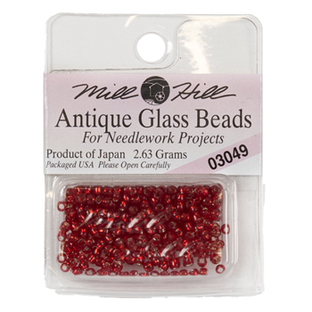 Mill Hill 03049 Rich Red Antique Seed Bead 250/Pkg MAIN