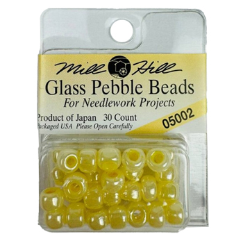 Mill Hill 05002 Pebble Beads Yellow Creme MAIN