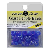 Mill Hill 05022 Pebble Beads Frosted Opal Capri THUMBNAIL