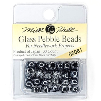 Mill Hill 05081 Pebble Beads Black Frost MAIN