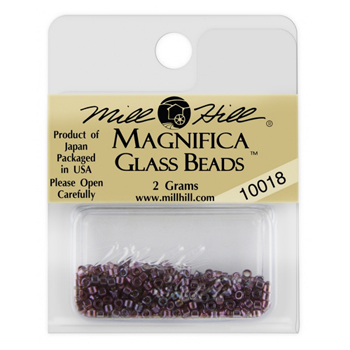 Magnifica Glass Bead 10018 Sheer Blueberry MAIN
