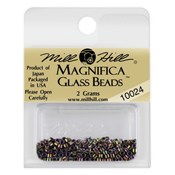 Magnifica Glass Bead 10024 Cognac THUMBNAIL
