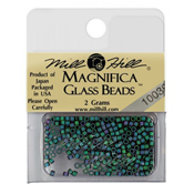 Magnifica Glass Bead 10039 Juniper Green THUMBNAIL