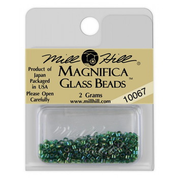 Magnifica Glass Bead 10067 True Green Opal MAIN