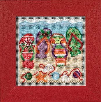 Buttons & Beads 2017 Winter Series - Holiday Flip Flops MAIN