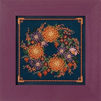 Buttons & Beads 2018 Autumn Series - Mum Wreath MAIN