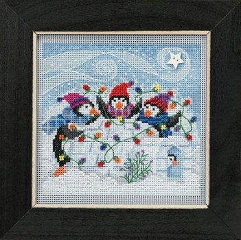 Buttons & Beads 2018 Winter Series - Playful Penguins MAIN