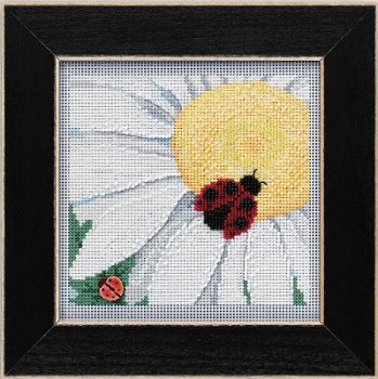 Buttons & Beads Spring 2021 Series - Ladybug On Daisy MAIN