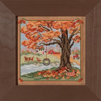 Buttons & Beads 2021 Autumn Series Country Lane - Autumn Swing MAIN