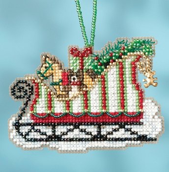 Mill Hill Sleigh Ride Bead Kit - Toyland Sleigh MAIN