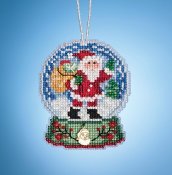 Mill Hill Snow Globe Charmed Ornaments - Santa Globe THUMBNAIL