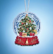 Mill Hill Snow Globe Charmed Ornaments - Christmas Tree Globe THUMBNAIL