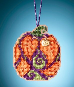 Mill Hill Painted Pumpkins Charmed Ornament - Autumn Pumpkin MAIN