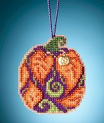 Mill Hill Painted Pumpkins Charmed Ornament - Autumn Pumpkin THUMBNAIL