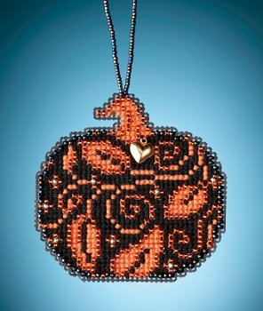 Mill Hill Painted Pumpkins Charmed Ornament - Glowing Pumpkin MAIN