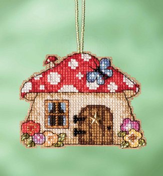 Mill Hill Garden Gnomes Charmed Ornaments - Mushroom House MAIN