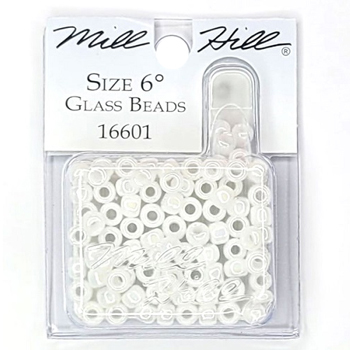 Mill Hill 16601 White Opal 6/0 Bead MAIN