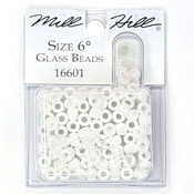 Mill Hill 16601 White Opal 6/0 Bead THUMBNAIL