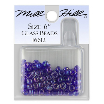 Mill Hill 16612 Opal Periwinkle 6/0 Bead MAIN