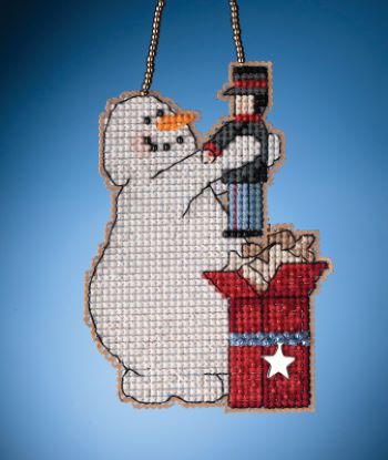 Mill Hill Snow Fun Charmed Ornaments - Wishing Snowman MAIN