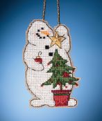 Mill Hill Snow Fun Charmed Ornaments - Trimming Snowman THUMBNAIL