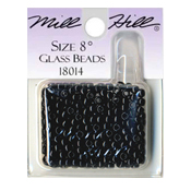 Mill Hill 18014 Black 8/0 Bead THUMBNAIL