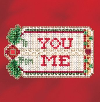 Mill Hill Winter Holiday 2017 Ornament - Gift Tag MAIN