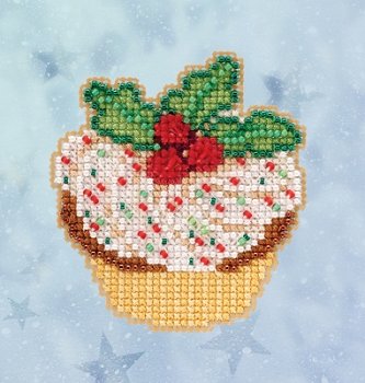 Mill Hill Winter Holiday 2020 Series - Holly Cupcake MAIN