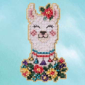 Mill Hill Spring Bouquet 2023 Ornament - Little Llama MAIN