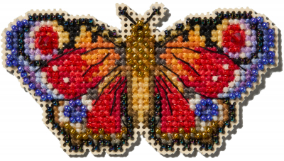 Mill Hill Spring Bouquet 2025 Ornament - Peacock Butterfly MAIN