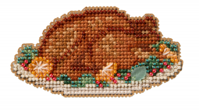 Mill Hill Autumn Harvest 2025 Ornament - Turkey Platter MAIN