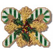Mill Hill Winter Holiday 2025 Series - Green Candy Canes THUMBNAIL