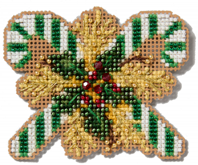 Mill Hill Winter Holiday 2025 Series - Green Candy Canes MAIN