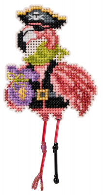Mill Hill Autumn Harvest 2026 Ornament - Pirate Flamingo MAIN