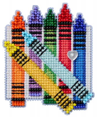 Mill Hill Autumn Harvest 2026 Ornament - Colorful Crayons MAIN