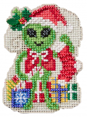 Mill Hill Winter Holiday 2026 Ornament - Alien Elf MAIN